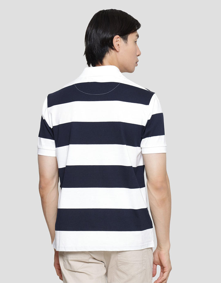 Cole Stripes Rugby Men's Collared T-Shirt