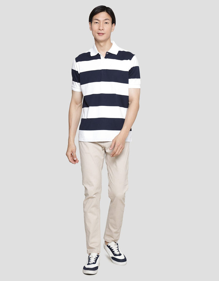 Cole Stripes Rugby Men's Collared T-Shirt