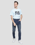 Cole Basic Slim Milea Whisker Spray Celana Denim Pria