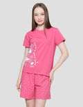 Disney Lotso Strawberry Piyama Set Wanita