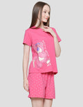 Disney Lotso Strawberry Piyama Set Wanita