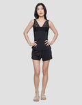 St. Yves Lace V Neck Top Boxer Set Wanita