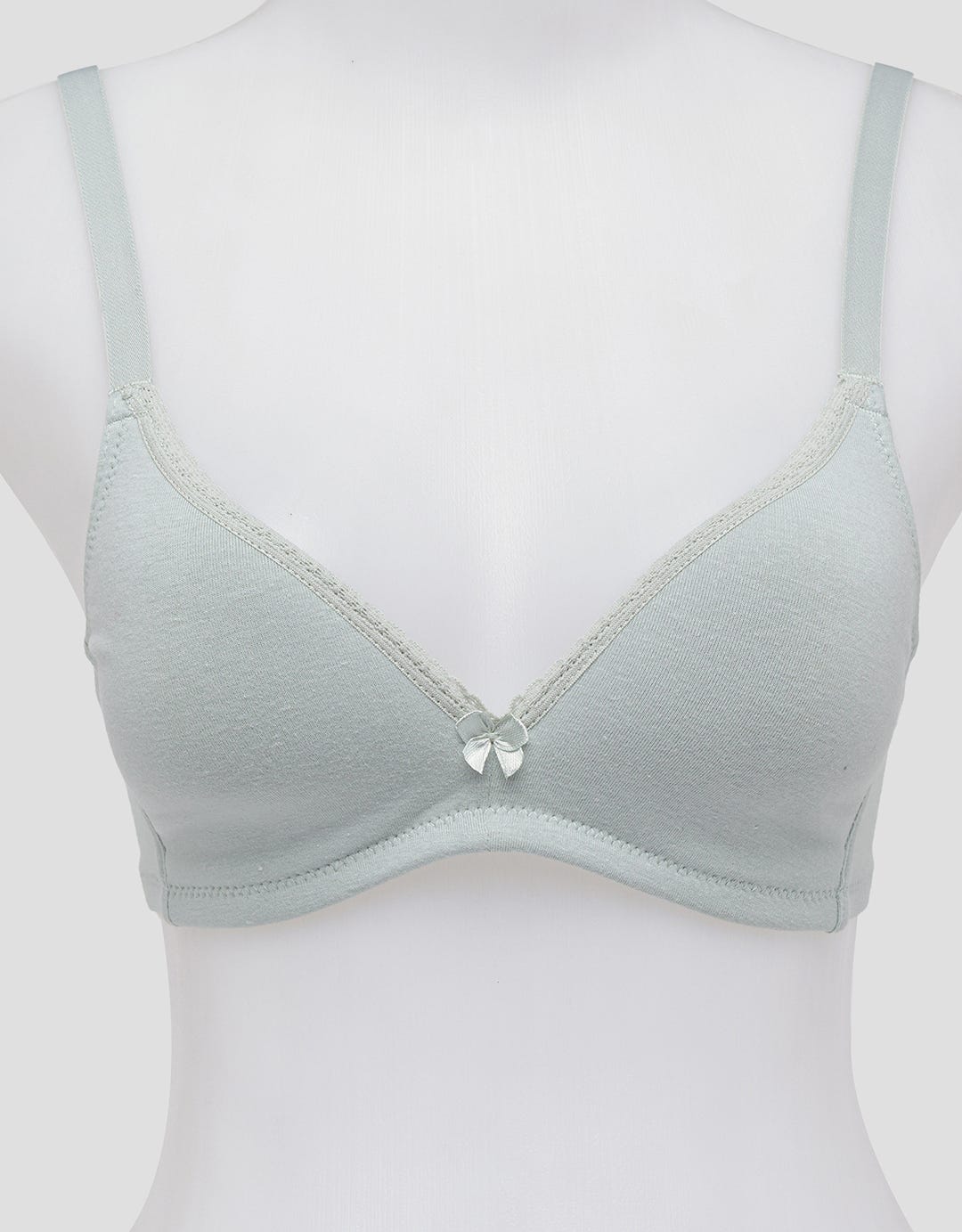 Nevada Non Wired Solid With Lined Lace Non Push Up Regular Bra Wanita