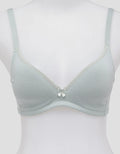 Nevada Non Wired Solid With Lined Lace Non Push Up Regular Bra Wanita