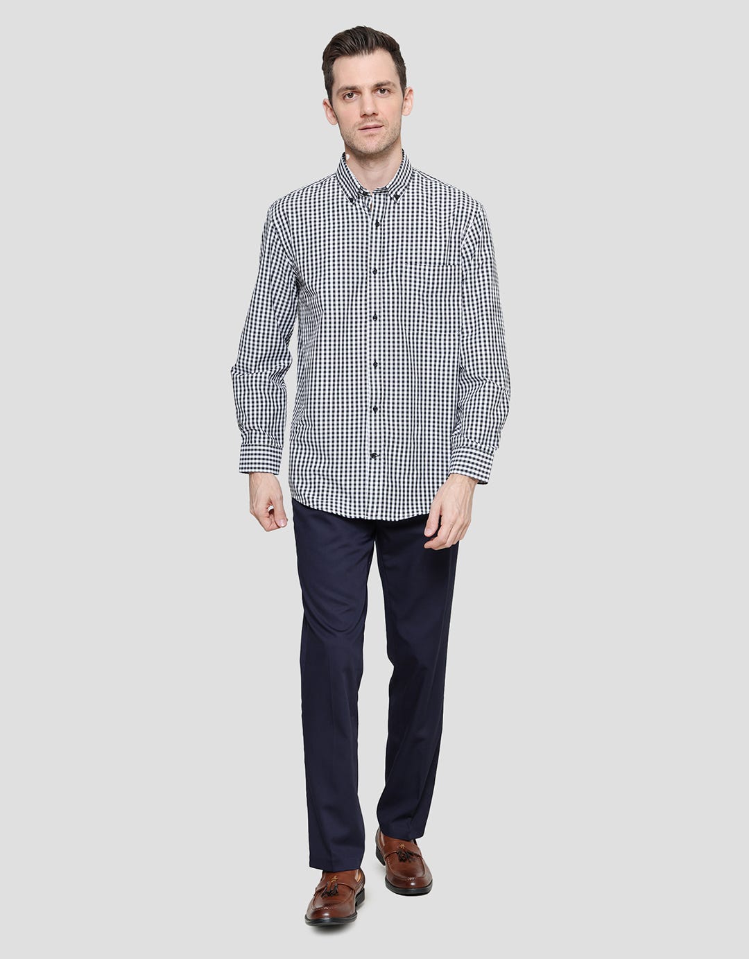 Cole Regular Checks Men's Long Sleeve Shirt