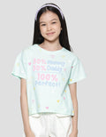 Aero Wording 100% Perfect Kaos Lengan Pendek Anak Perempuan