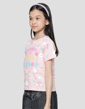 Aero Wording Little Rainbow Kaos Lengan Pendek Anak Perempuan