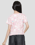 Aero Wording Little Rainbow Kaos Lengan Pendek Anak Perempuan