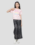 Aero Wording Little Rainbow Kaos Lengan Pendek Anak Perempuan