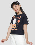 Aero Trick Or Treat Haloween Kaos Lengan Pendek Anak Perempuan