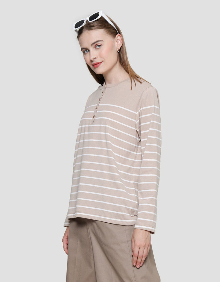 St. Yves Engineering Stripe Women's Henley Shirt 