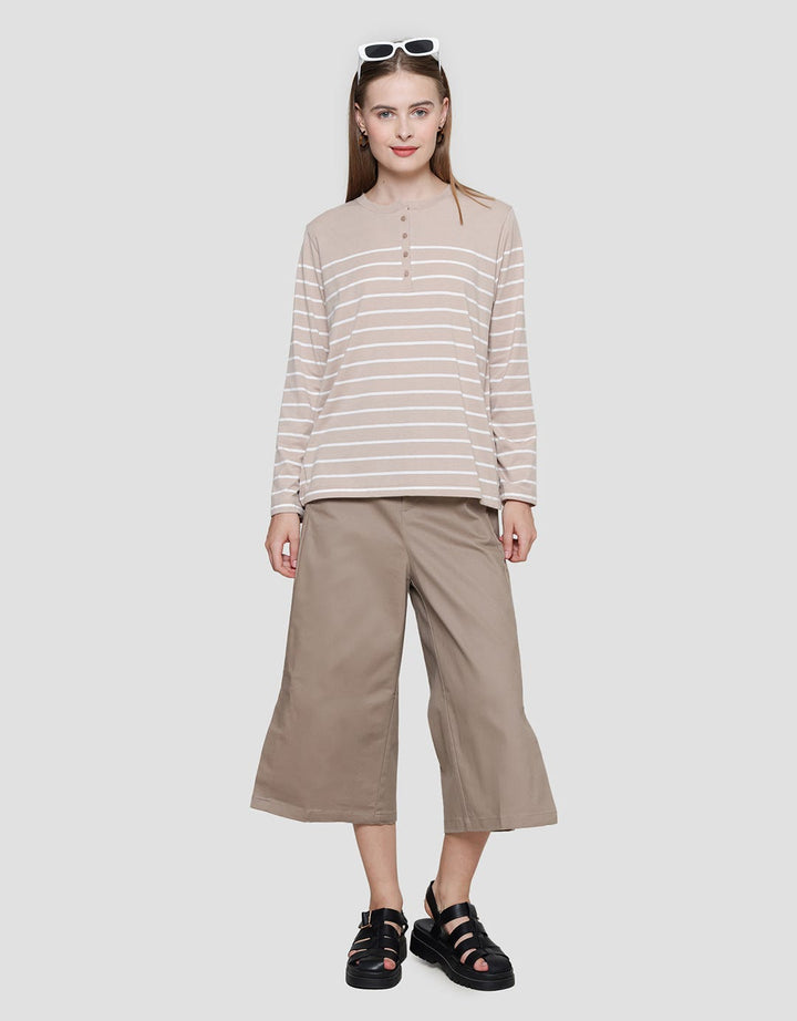 St. Yves Engineering Stripe Women's Henley Shirt 