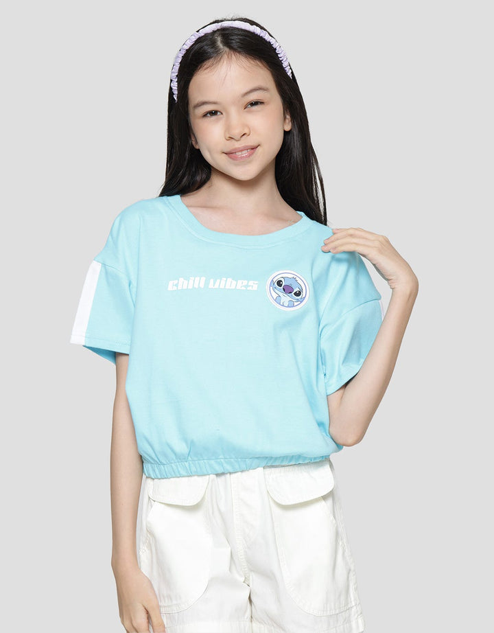 Disney Stitch Just A Phase Kaos Lengan Pendek Anak Perempuan
