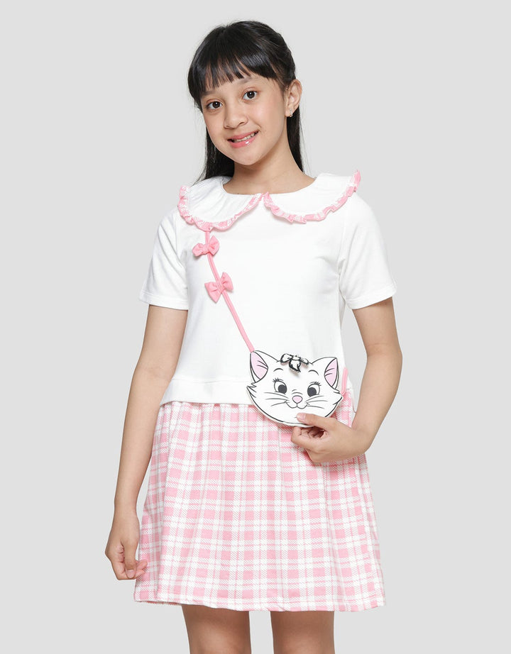 Disney Marie Kombi Kotak And Tas Midi Dress Anak Perempuan