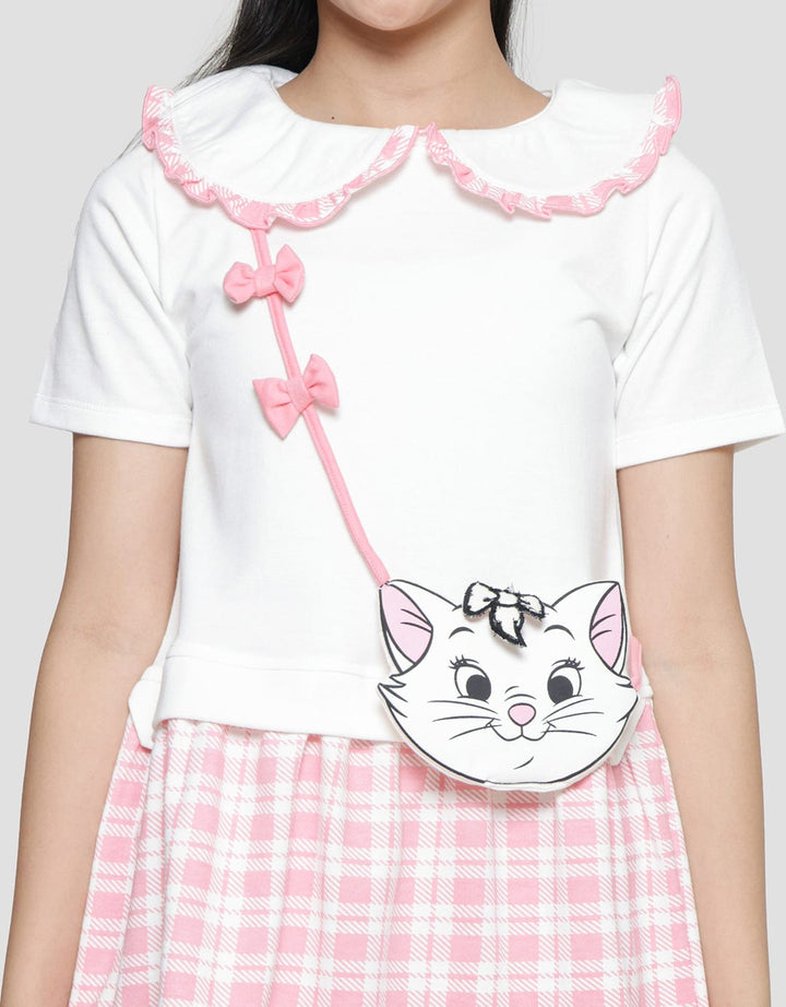 Disney Marie Kombi Kotak And Tas Midi Dress Anak Perempuan