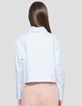 Details Basic Crop Square Women's Long Sleeve Shirt