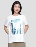 Details Regular Tee Full Blue Classic Kaos Wanita