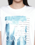 Details Regular Tee Full Blue Classic Kaos Wanita