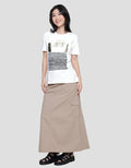 Details Regular Tee Foil Gold And Stripes Kaos Wanita