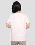 Details Regular Tee Foil Silver Wording Kaos Wanita