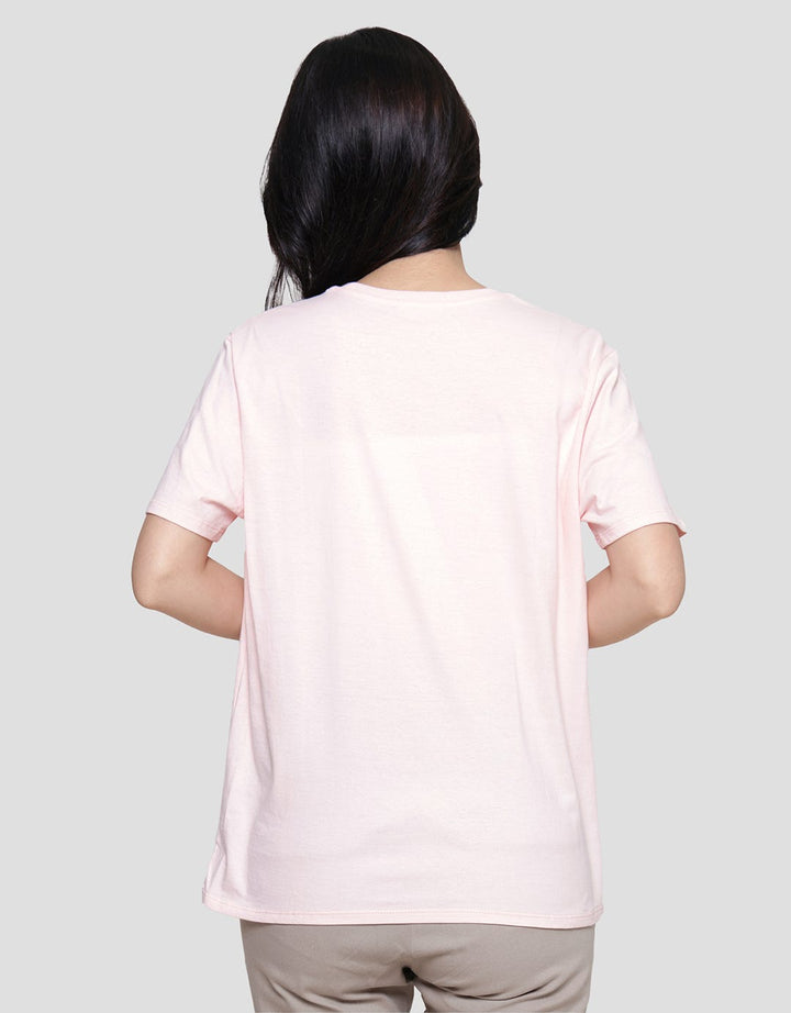 Details Regular Tee Foil Silver Wording Kaos Wanita