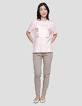 Details Regular Tee Foil Silver Wording Kaos Wanita