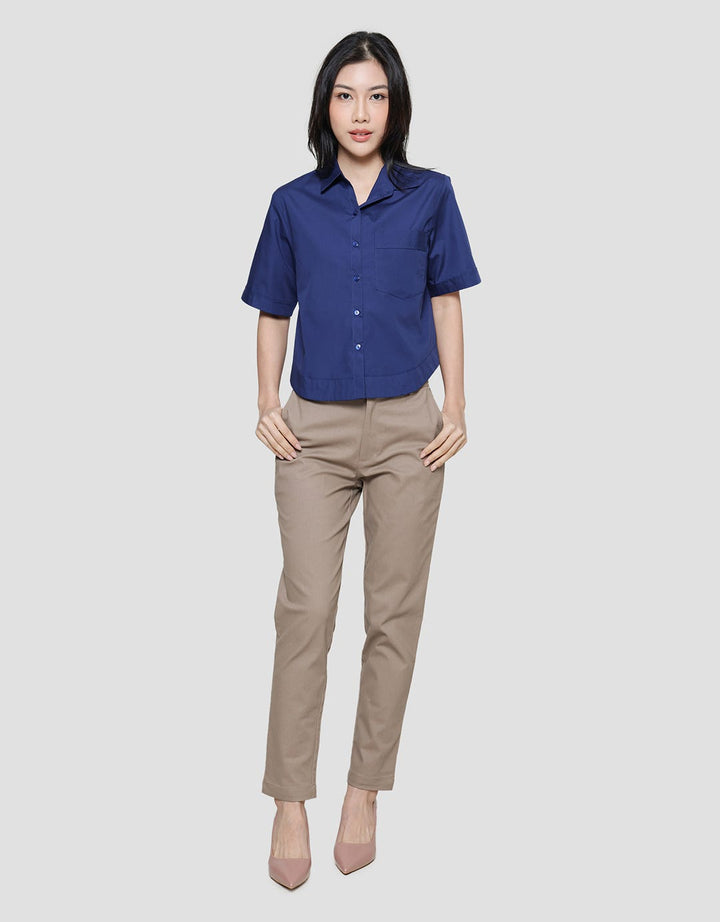 Connexion Crop Bis Easycr Women's Short Sleeve Shirt