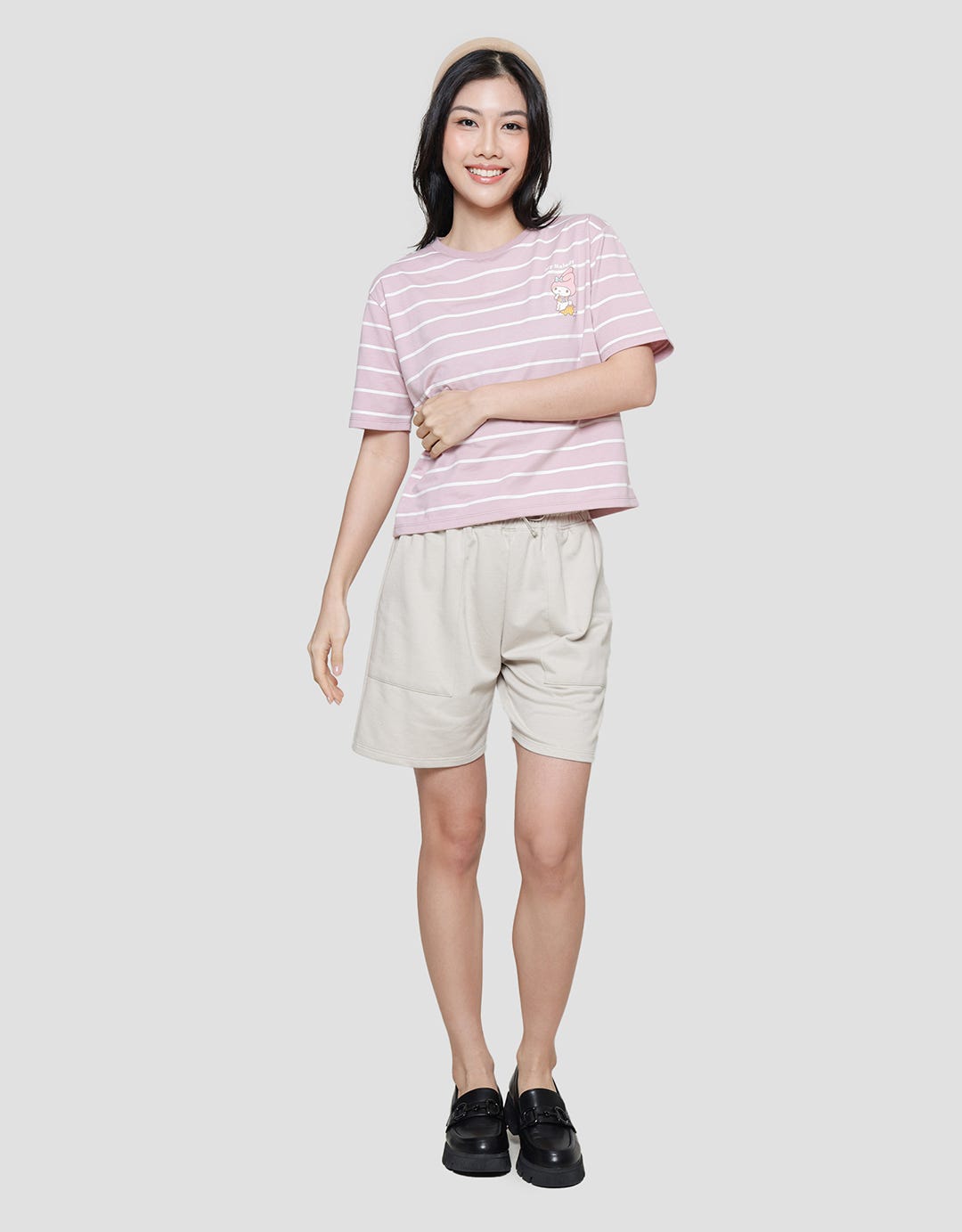 Nevada Boxy Stripe My Melody Women's Short Sleeve T-Shirt