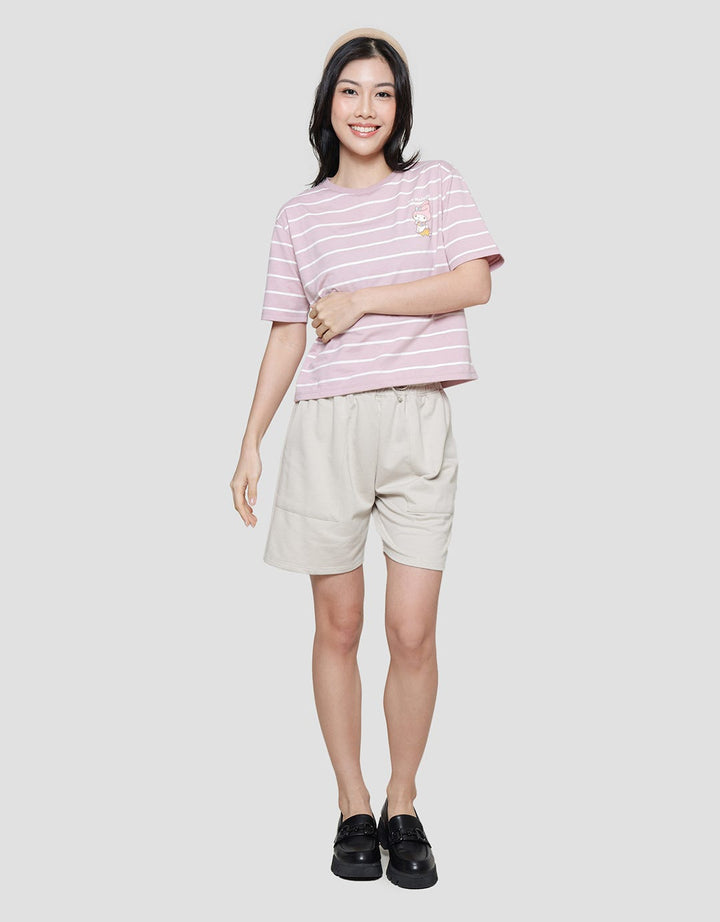 Nevada Boxy Stripe My Melody Women's Short Sleeve T-Shirt