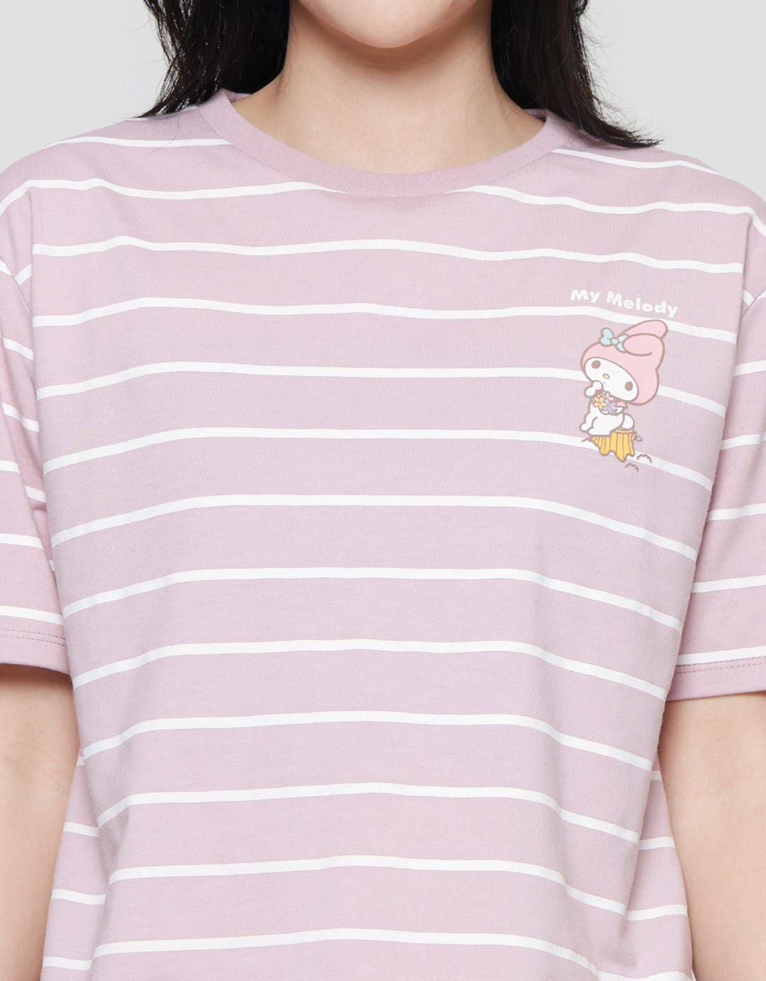 Nevada Boxy Stripe My Melody Women's Short Sleeve T-Shirt