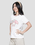 Nevada Ringer Regular Print My Melody Women's Short Sleeve T-Shirt