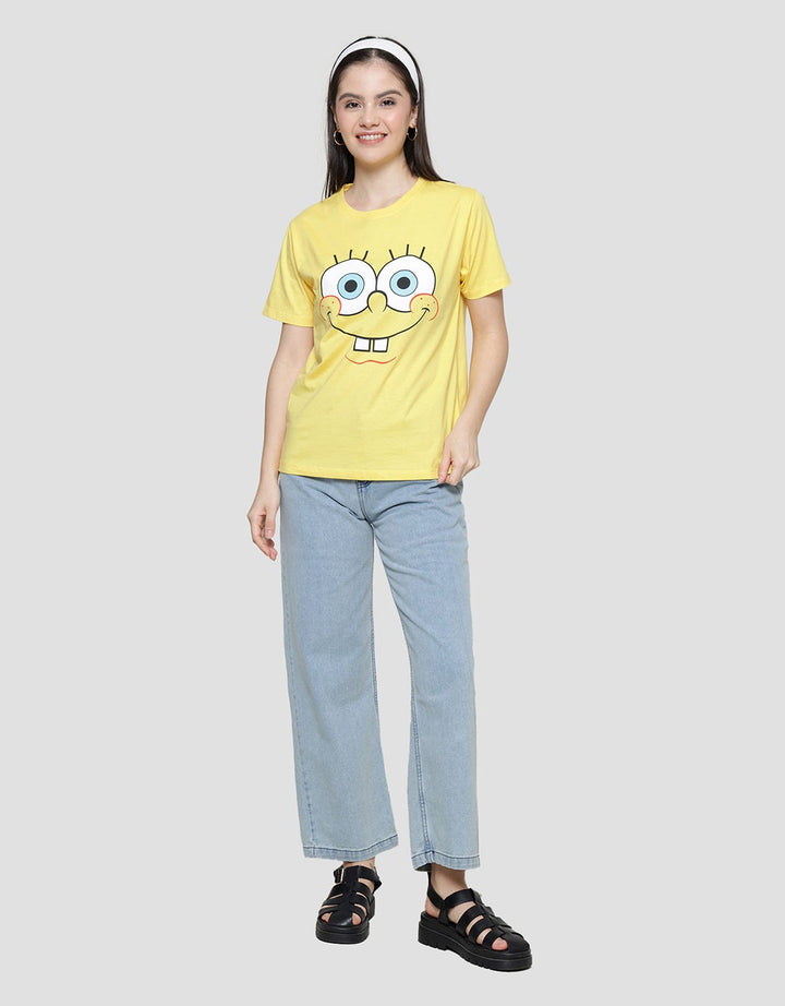 Nevada Print Spongebob Women's Regular Short Sleeve T-Shirt