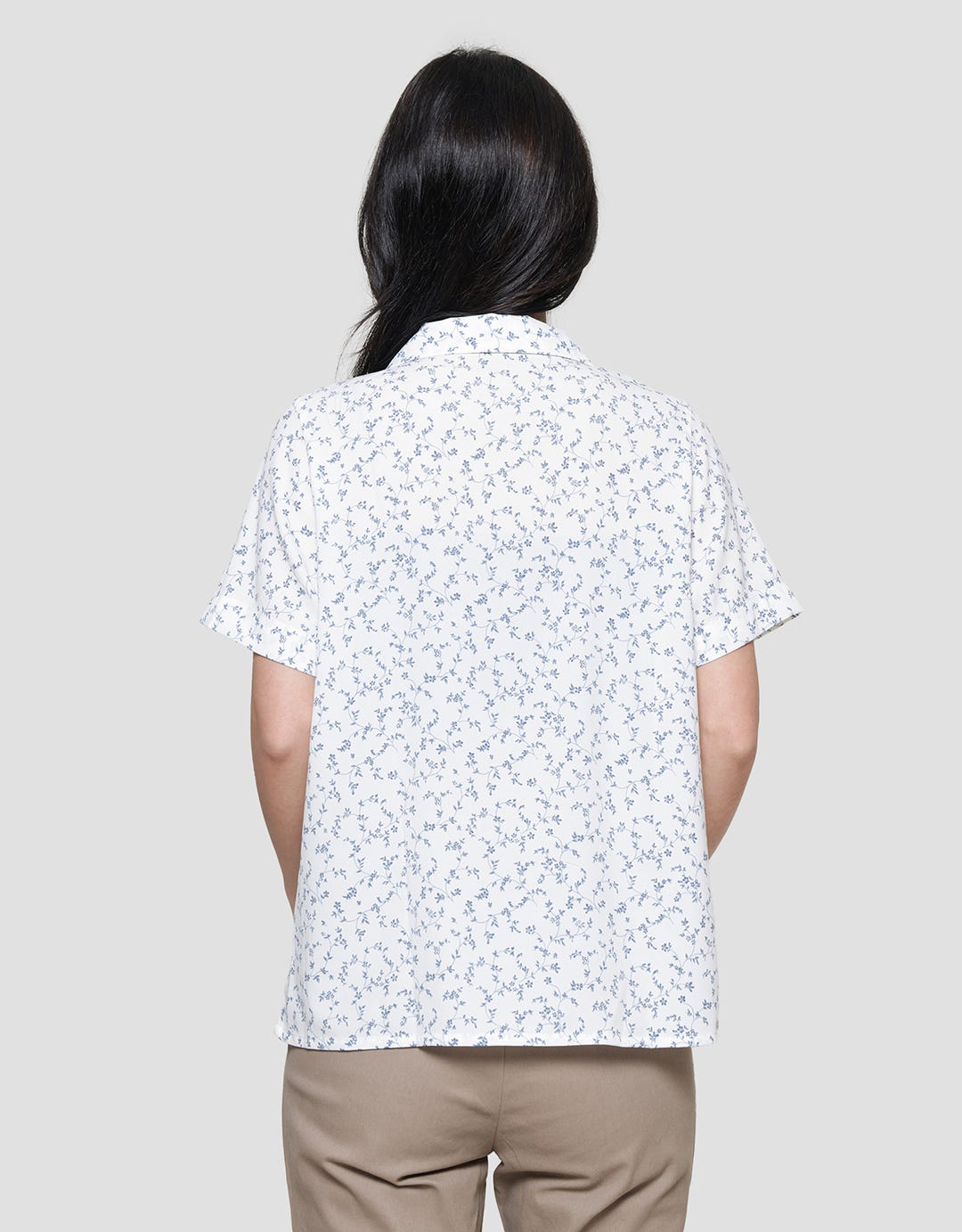 Connexion Resort Collar Flower Print Women's Shirt