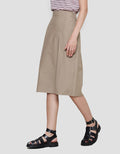 Details of Women's Slit Cargo Midi Skirt