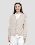 Details Basic Cardigan Kancing Wanita