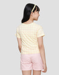 Little M Kotak Rainbow Unicorn Kaos Lengan Pendek Anak Perempuan