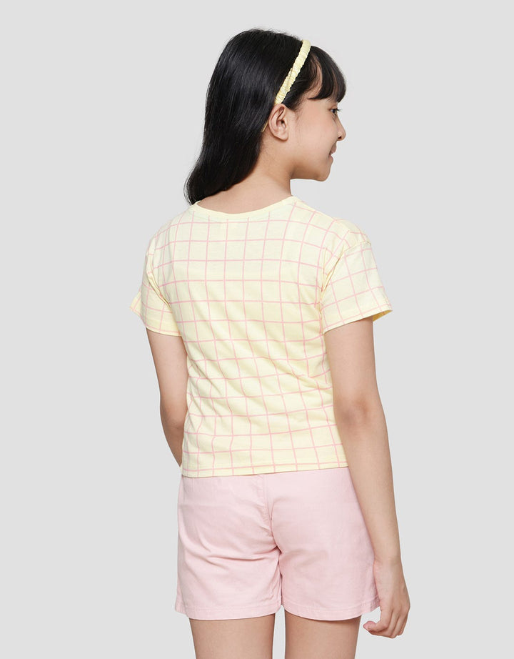 Little M Kotak Rainbow Unicorn Kaos Lengan Pendek Anak Perempuan