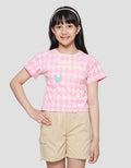 Little M Wajick Print Kaos Anak Perempuan