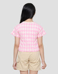 Little M Wajick Print Kaos Anak Perempuan