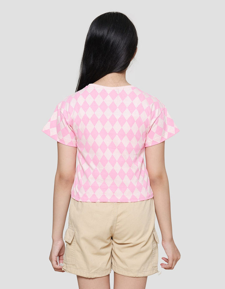 Little M Wajick Print Kaos Anak Perempuan