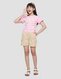 Little M Wajick Print Kaos Anak Perempuan