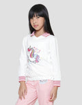 Little M Unicorn Print Sweater for Girls