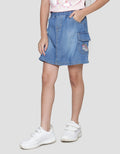 Little M Unicorn Denim Skort Anak Perempuan