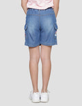 Little M Unicorn Denim Skort Anak Perempuan