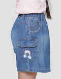 Little M Unicorn Denim Skort Anak Perempuan