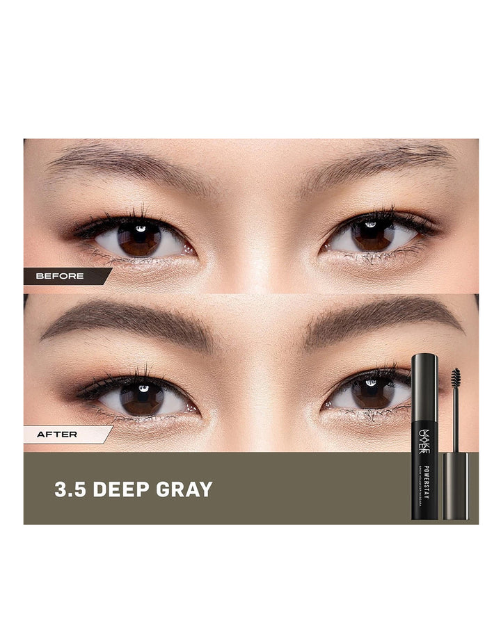 Make Over Powerstay Brow Volumizer Mascara Deep Gray 5 G