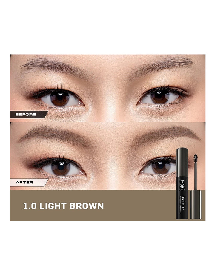 Make Over Powerstay Brow Volumizer Mascara Light Brown 5 G