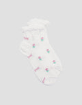 Kidz Too Textured Pink Flower Kaos Kaki Anak Perempuan