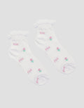 Kidz Too Textured Pink Flower Kaos Kaki Anak Perempuan