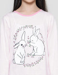 Kidz Too Bunny Print Set Piyama Anak Perempuan